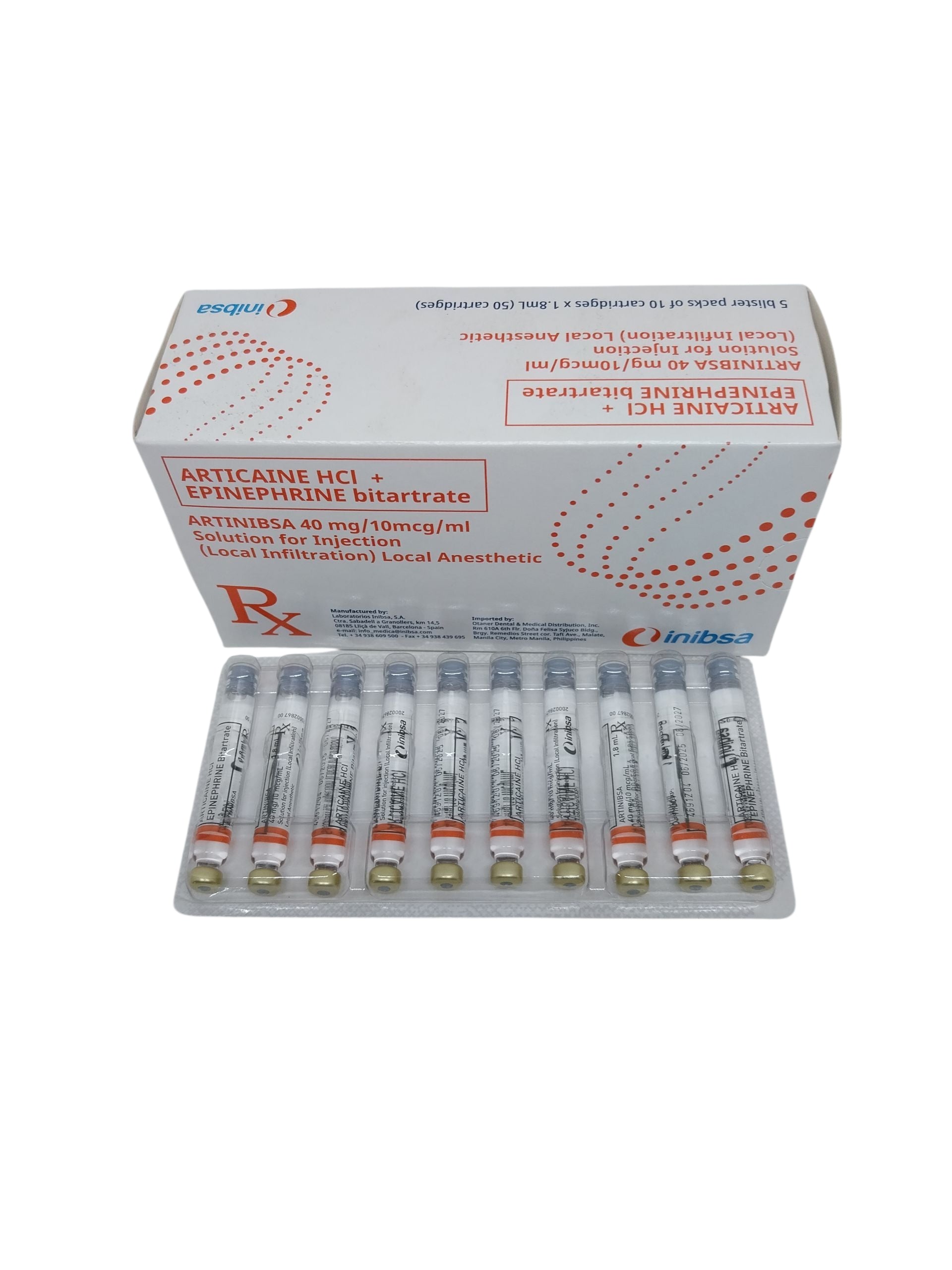 ARTINIBSA (Articaine HCI +Epinephrine Bitartrate)