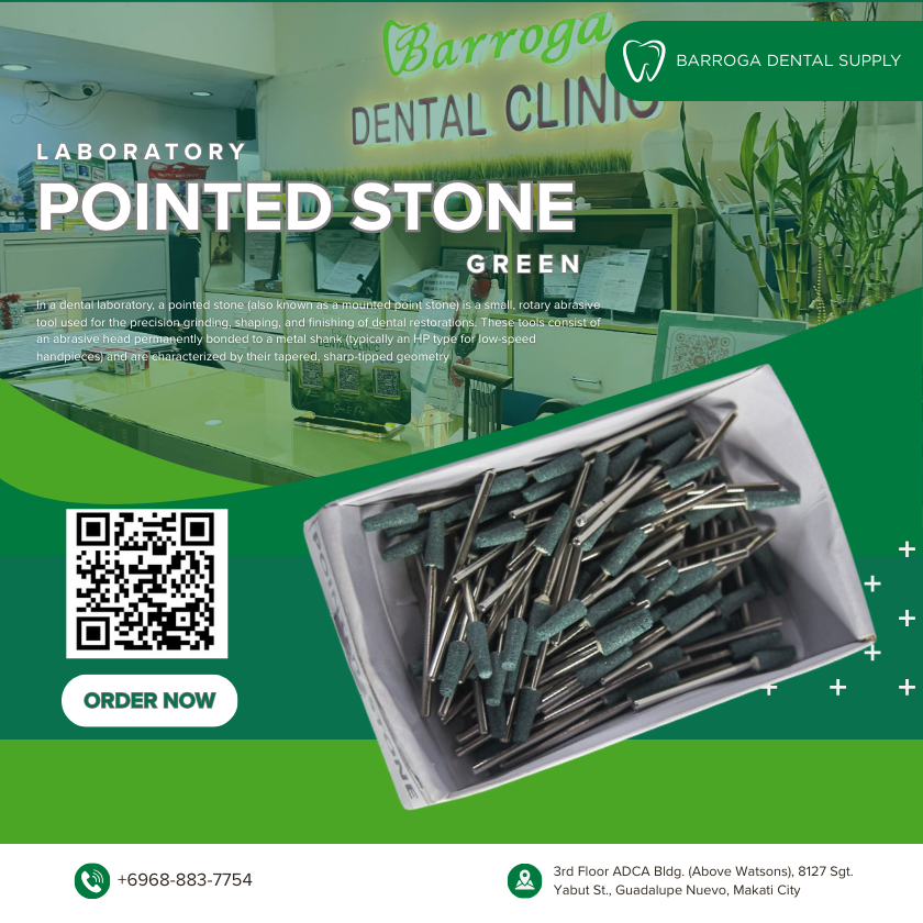 LABORATORY POINTED STONE GREEN