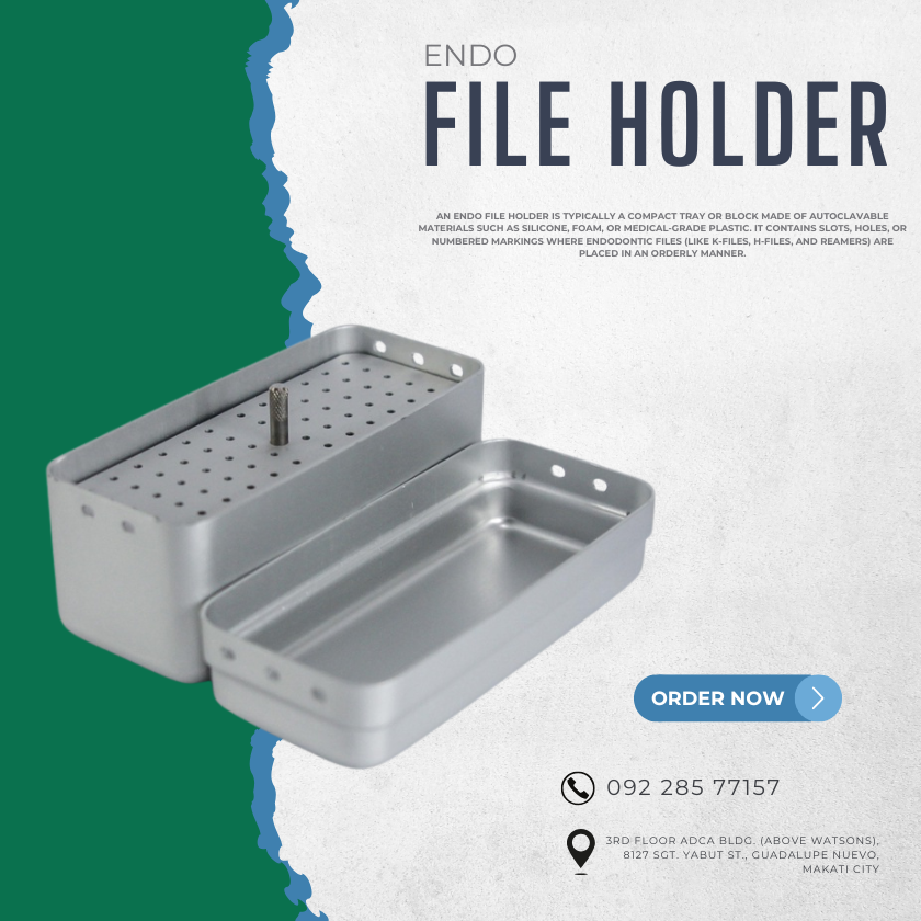 ENDO FILE HOLDER (SILVER,BLUE,RED) 72 HOLE