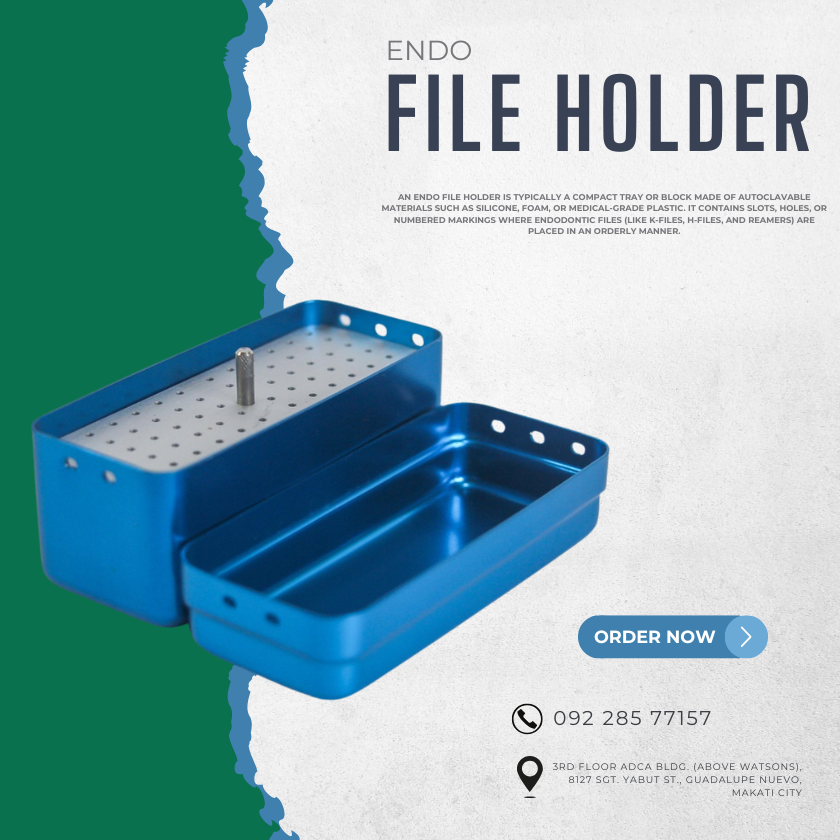 ENDO FILE HOLDER (SILVER,BLUE,RED) 72 HOLE