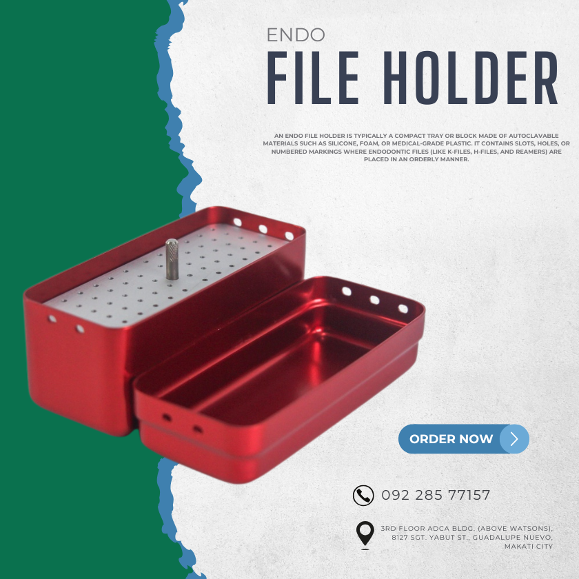 ENDO FILE HOLDER (SILVER,BLUE,RED) 72 HOLE
