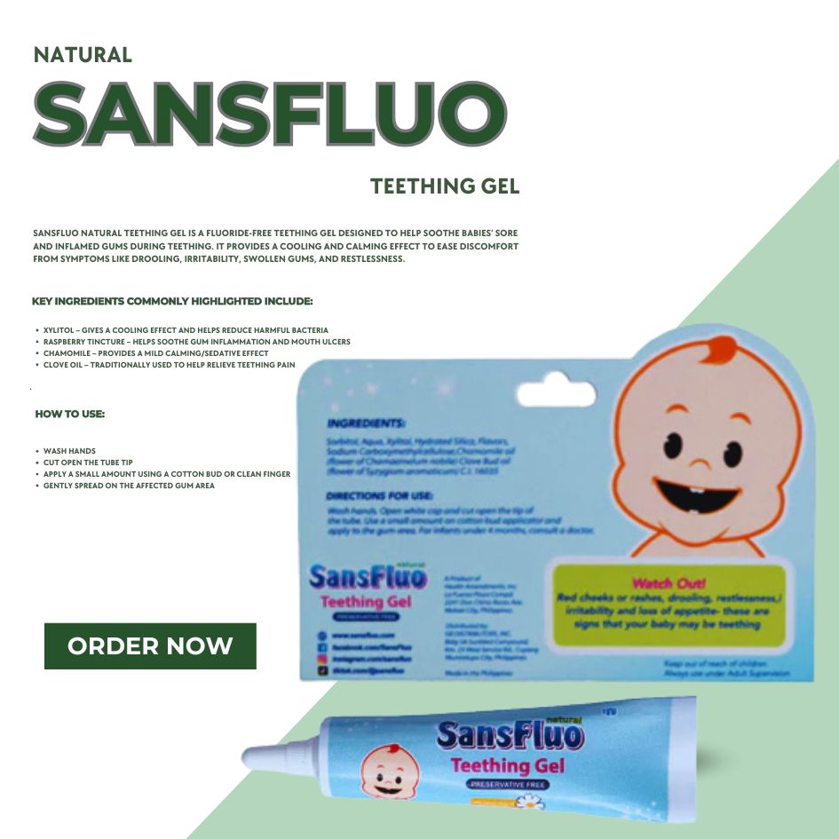 NATURAL SANSFLUO (TEETHING GEL) 4+ Months