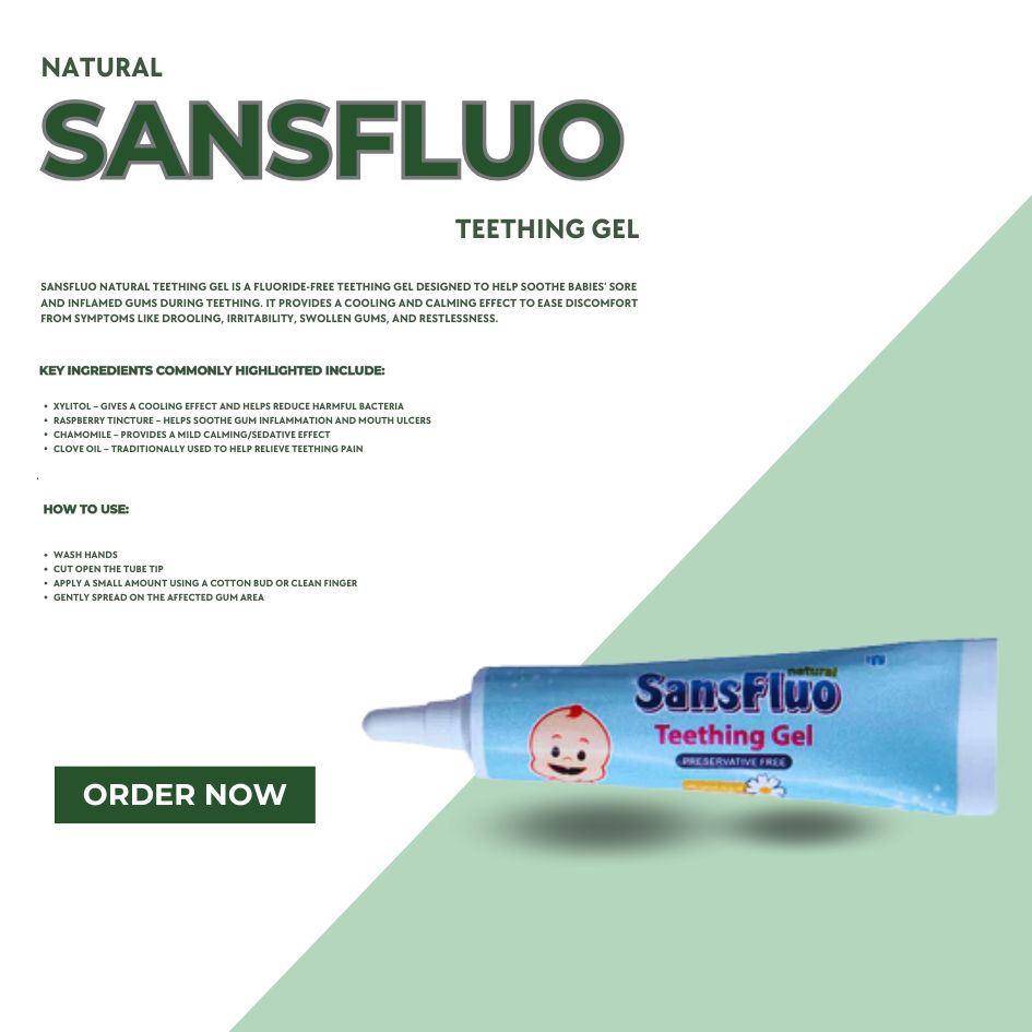 NATURAL SANSFLUO (TEETHING GEL) 4+ Months