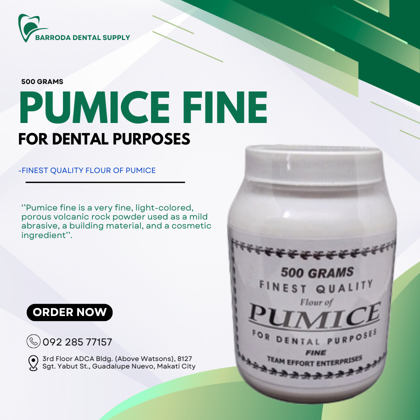 PUMICE FINE (For Dental Purposes) 500grams.