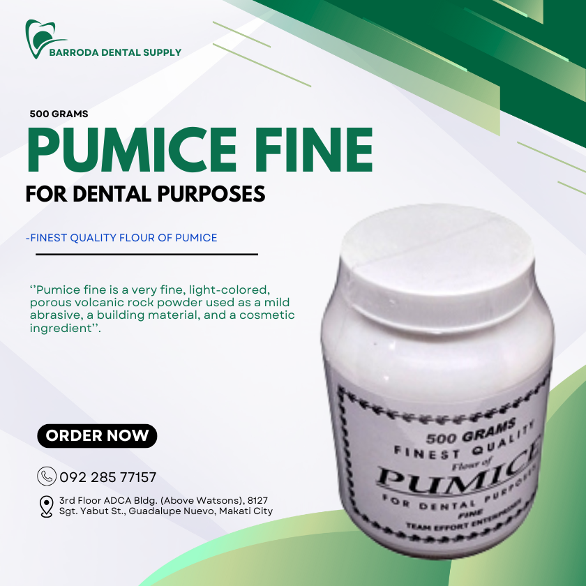 PUMICE FINE (For Dental Purposes) 500grams.
