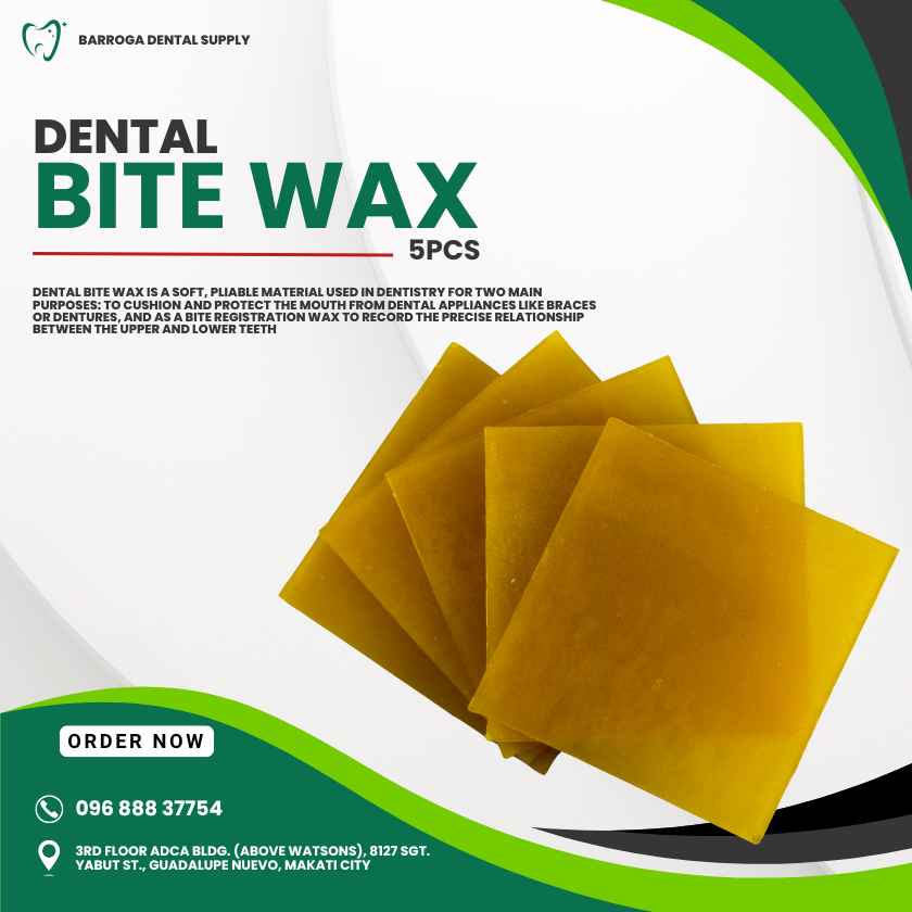 DENTAL BITE WAX YELLOW (5 pcs)