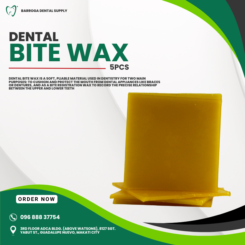 DENTAL BITE WAX YELLOW (5 pcs)