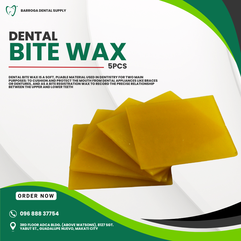 DENTAL BITE WAX YELLOW (5 pcs)