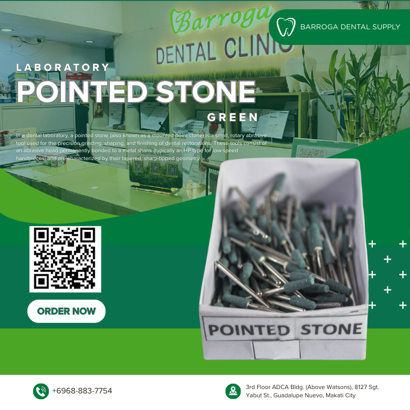 LABORATORY POINTED STONE GREEN