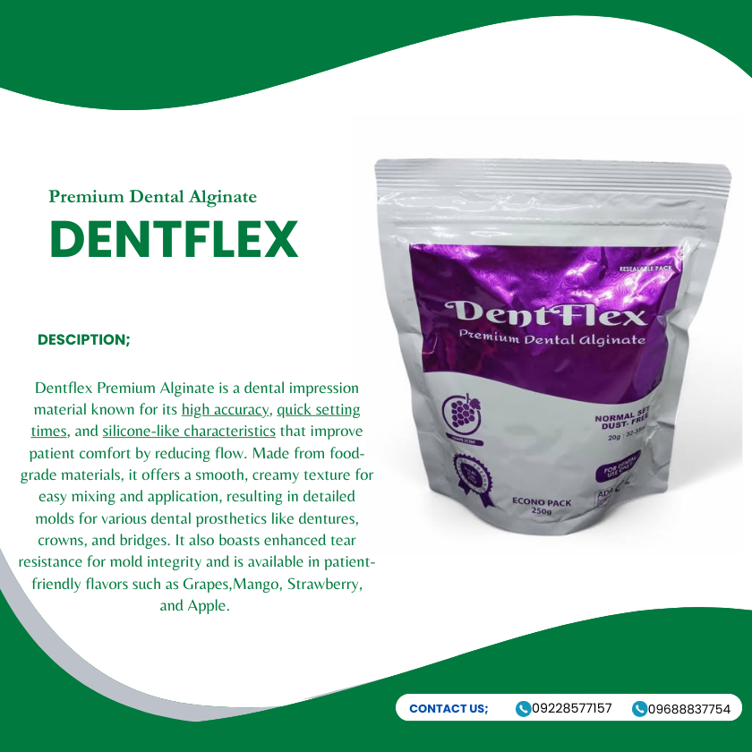 DENTFLEX (Premium Dental Alginate) 454grams.