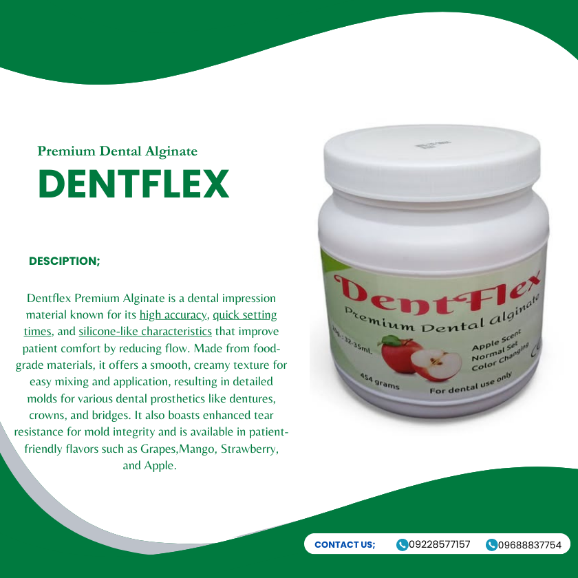 DENTFLEX (Premium Dental Alginate) 454grams.