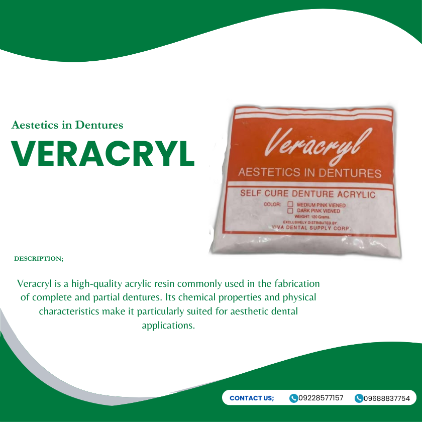 VERACRYL(Aestetics in Dentures)120g.
