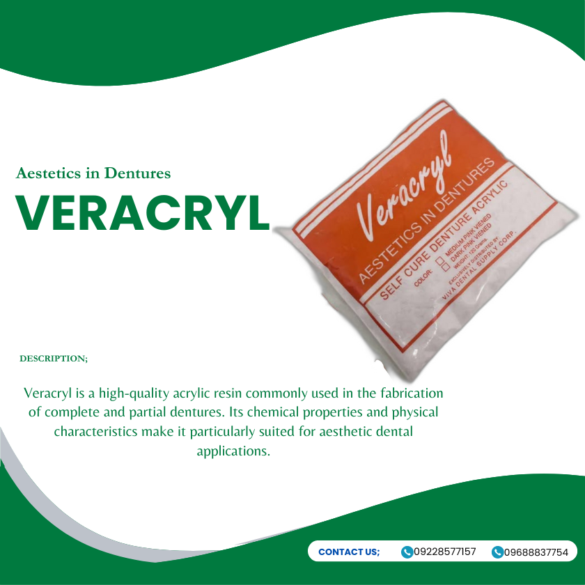 VERACRYL(Aestetics in Dentures)120g.