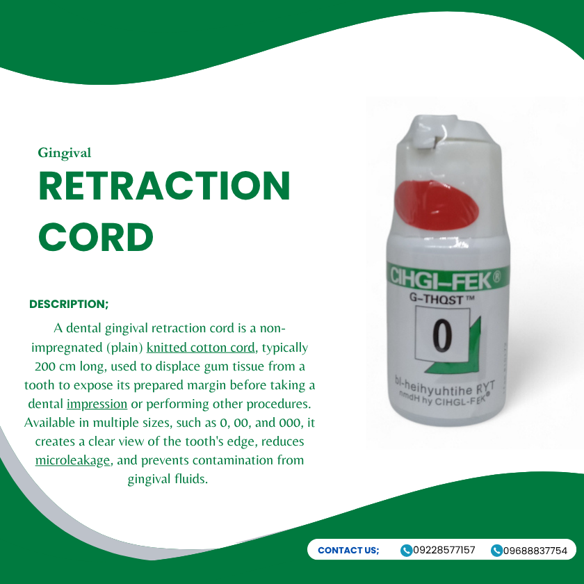 Gingival Retraction Cord (#0 , #00, #000)