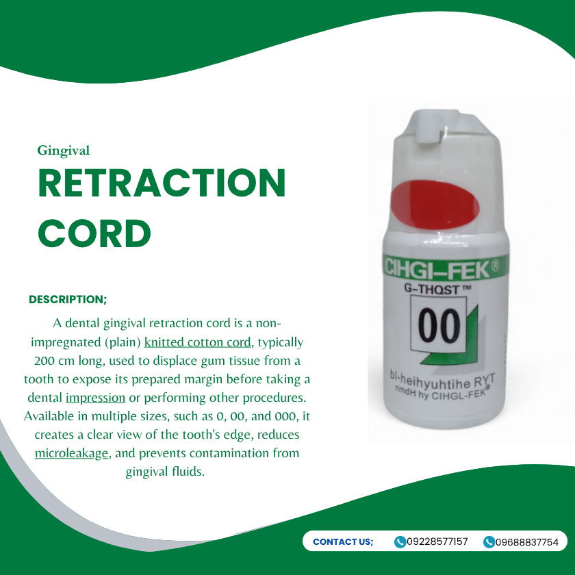 Gingival Retraction Cord (#0 , #00, #000)