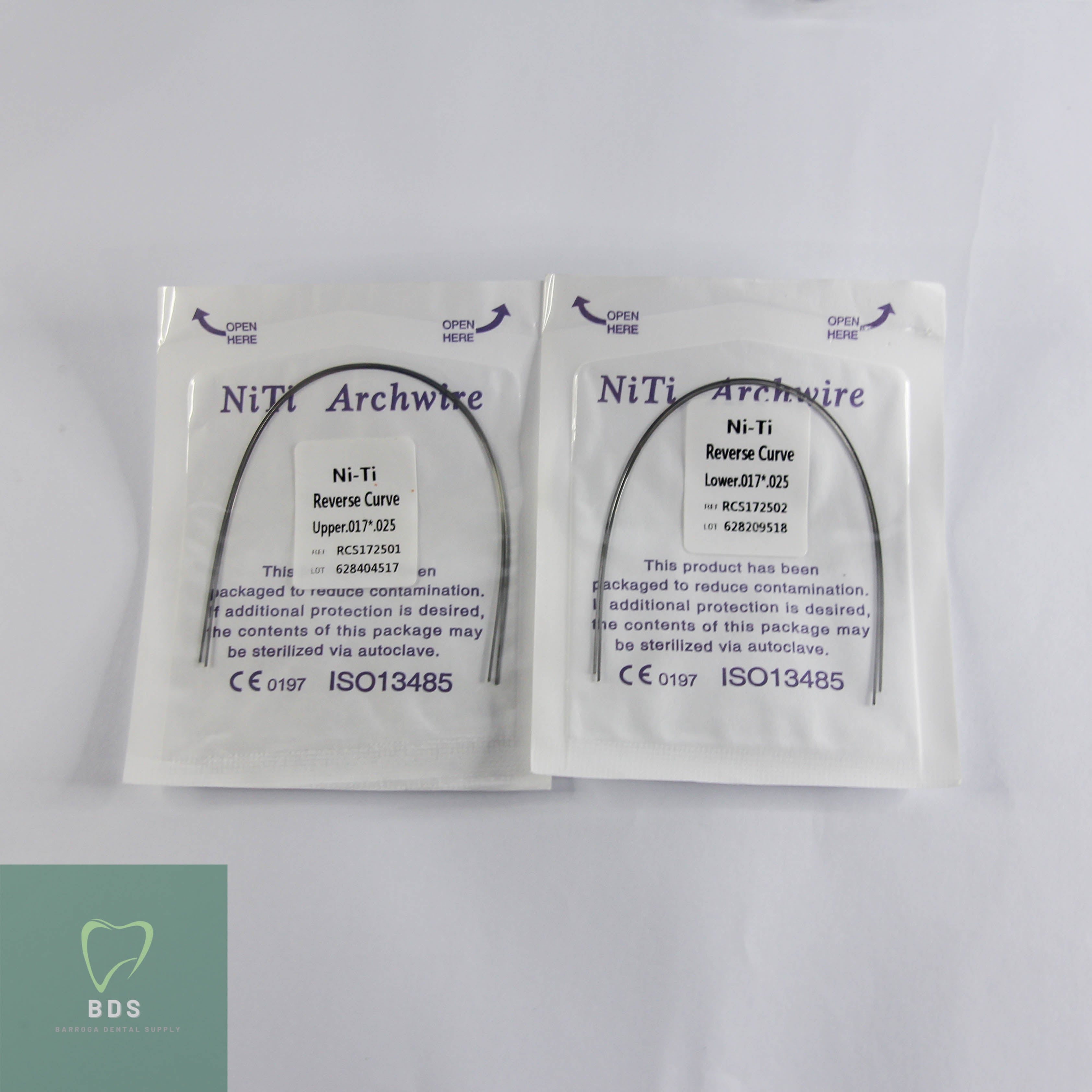 Ortho Wire Ni-Ti Reverse Curve Rectangular 2pcs/pack