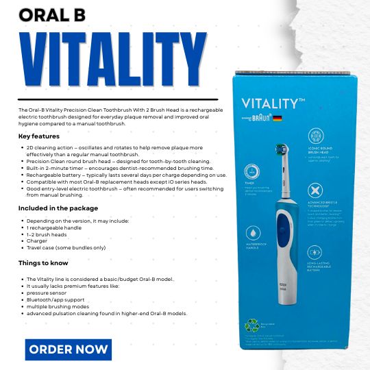 VITALITY (PRESCISION CLEAN TOOTHBRUSH) ORAL B
