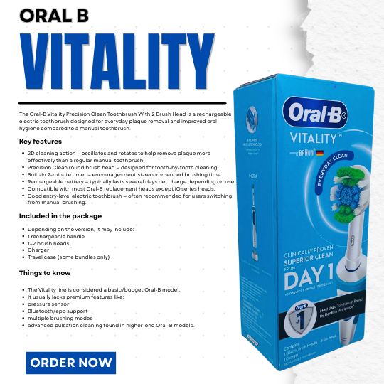 VITALITY (PRESCISION CLEAN TOOTHBRUSH) ORAL B
