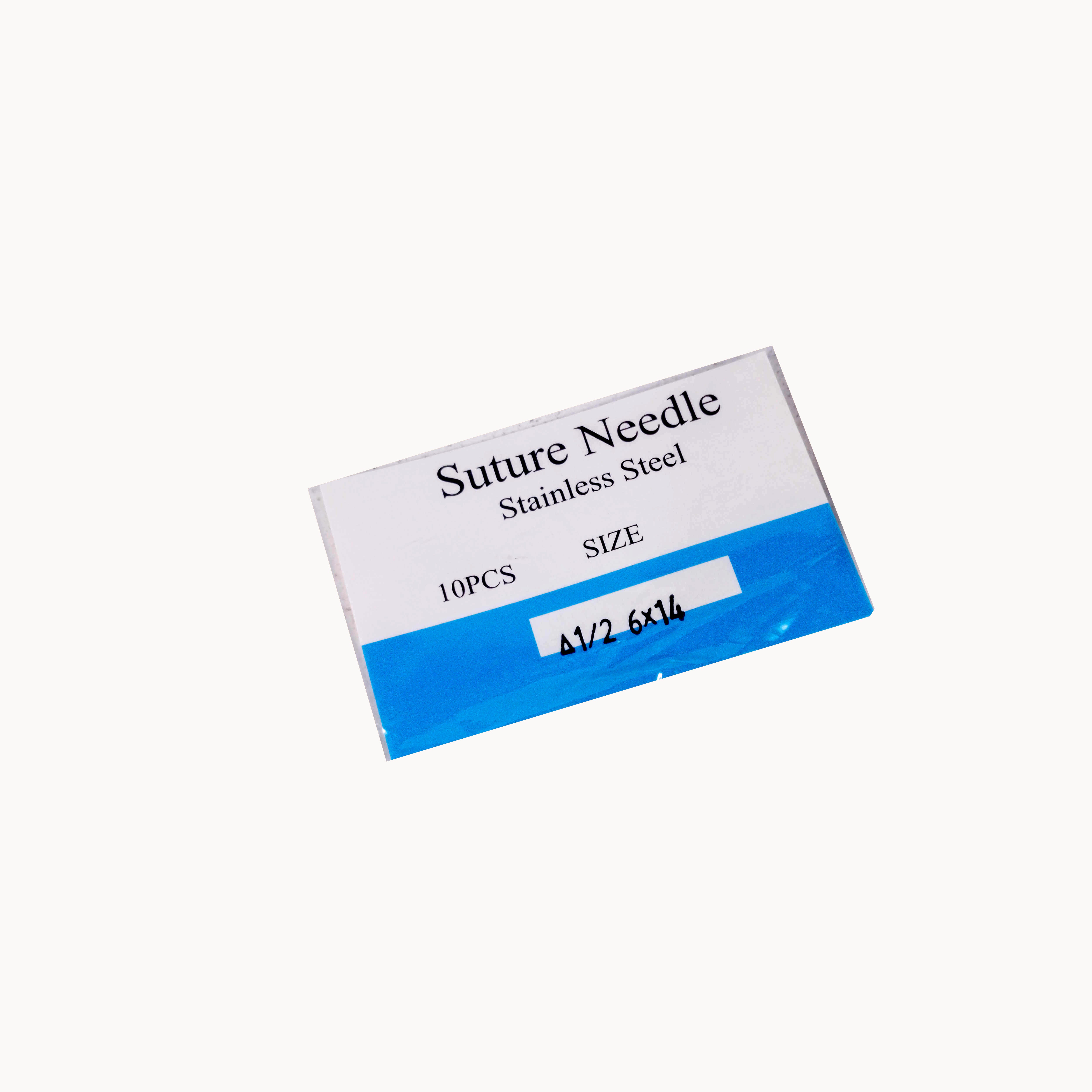 Suture Needle Stainless Steel 10PCS A1/2 6x14