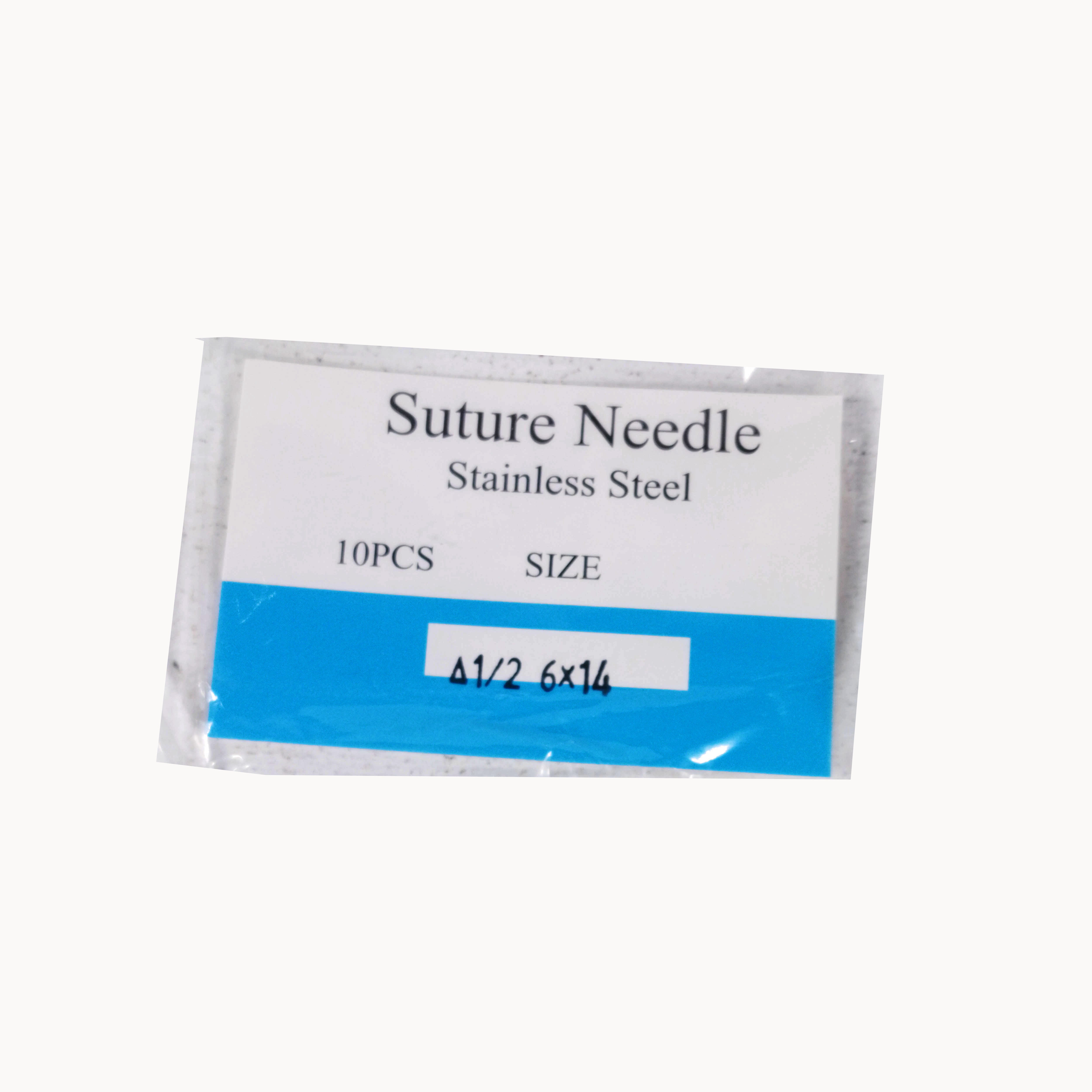 Suture Needle Stainless Steel 10PCS A1/2 6x14