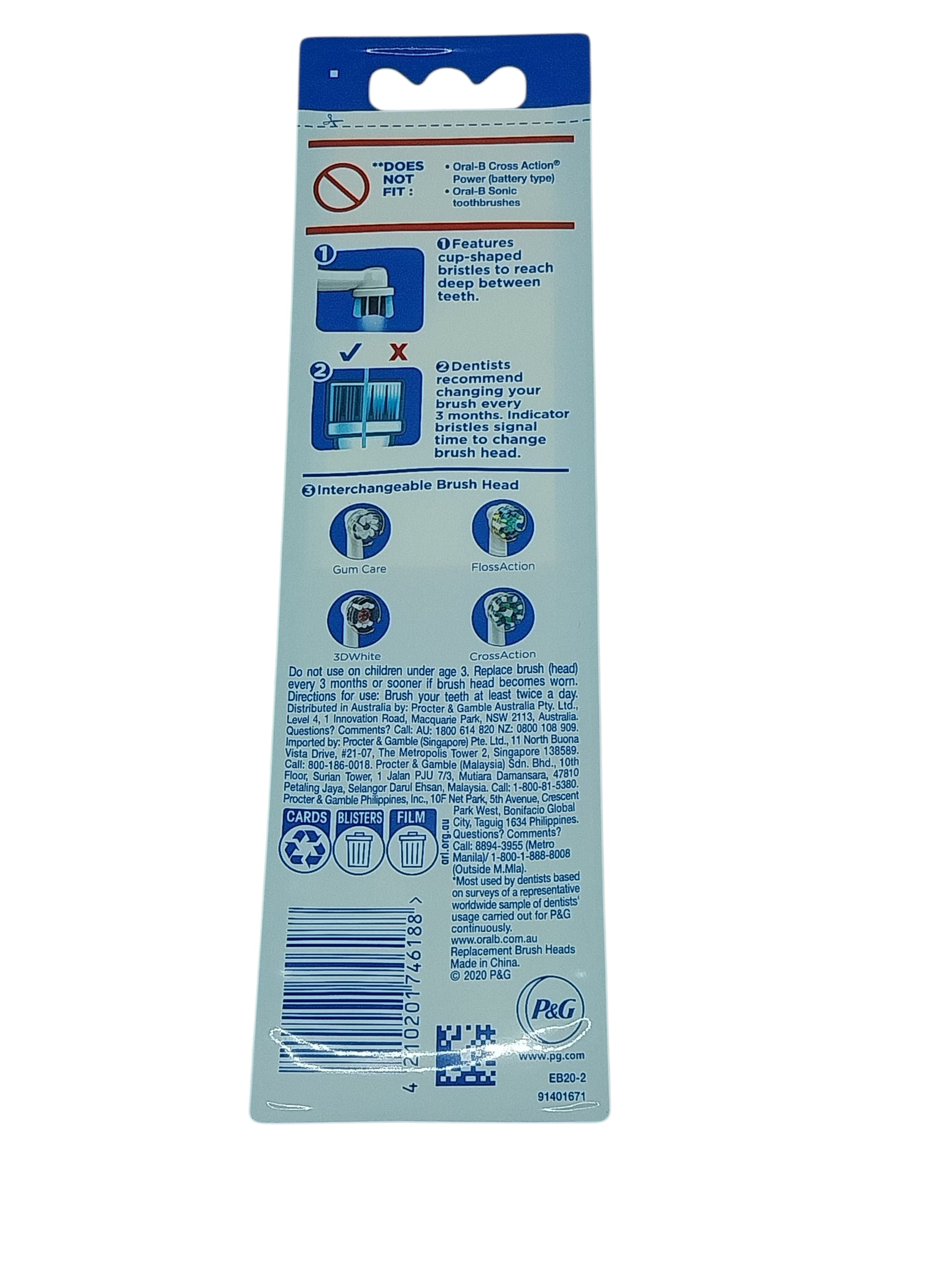 Oral-B Vitality Brush Refill (Precision Clean)