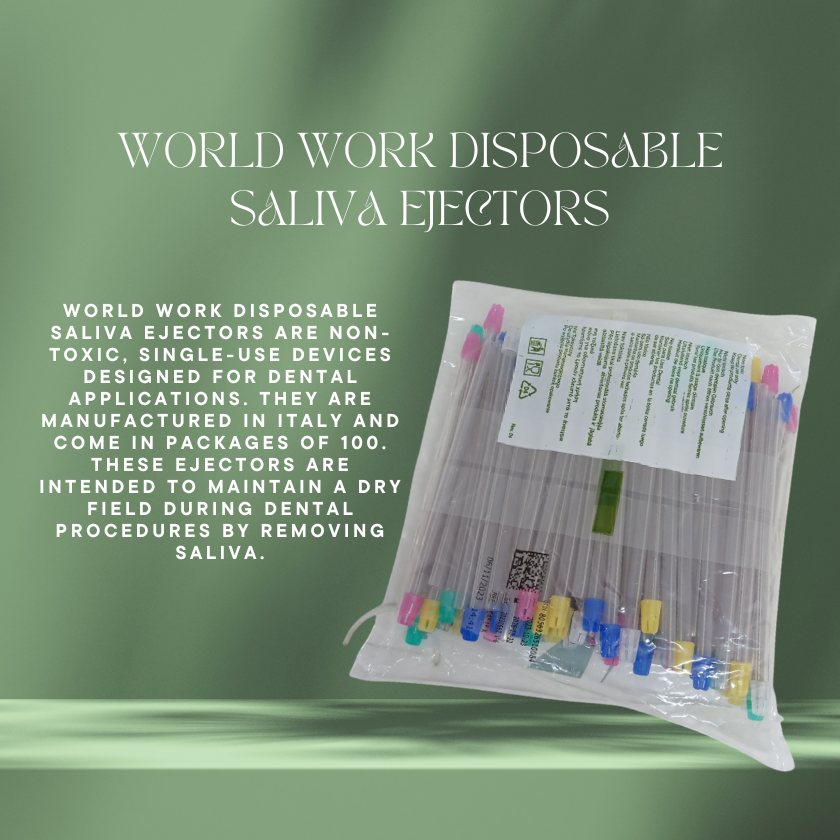 SALIVA EJECTOR (World Work Disposable)100pcs.