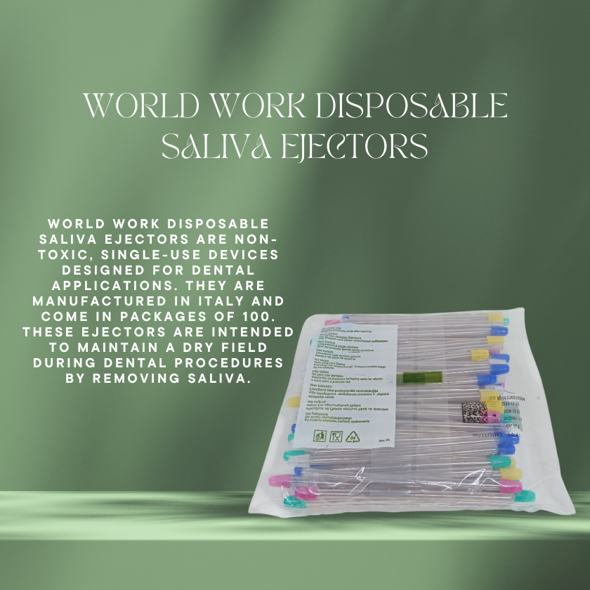SALIVA EJECTOR (World Work Disposable)100pcs.