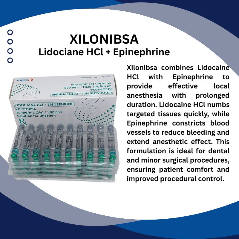 Xilonibsa Lidocaine HCl + Epinephrine