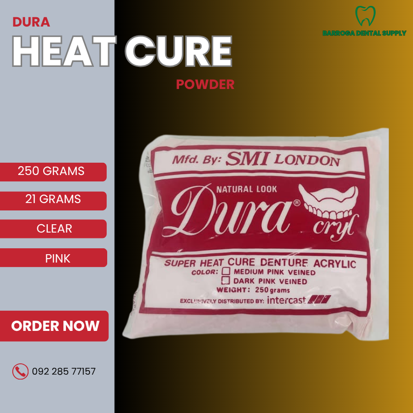 DURA HEAT CURE POWDER (21g/250g) PINK-CLEAR