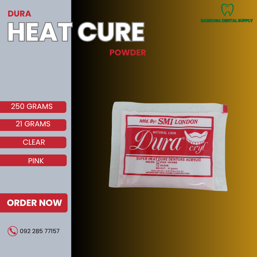 DURA HEAT CURE POWDER (21g/250g) PINK-CLEAR