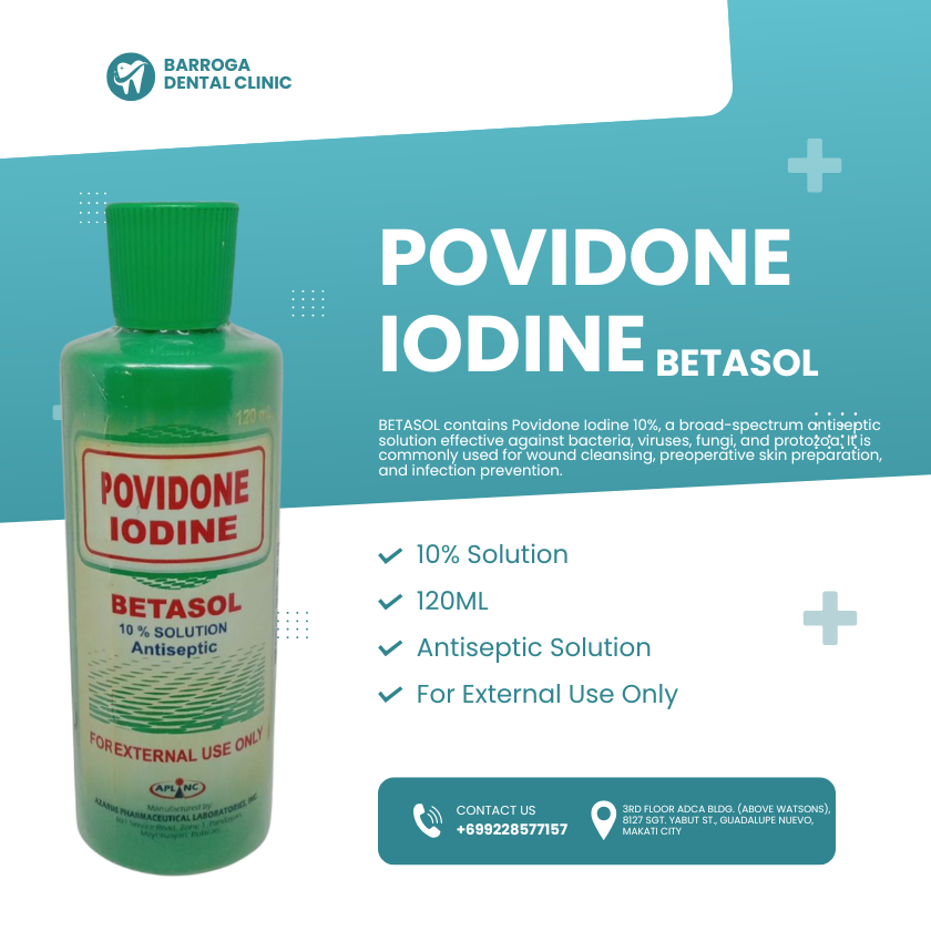 POVIDONE IODINE (BETASOL) 120ml