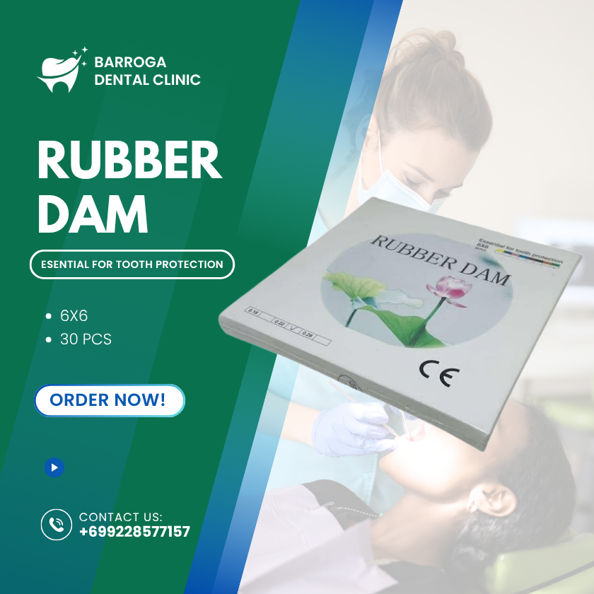 RUBBER DAM 6x6 (Essential For Tooth Protection)