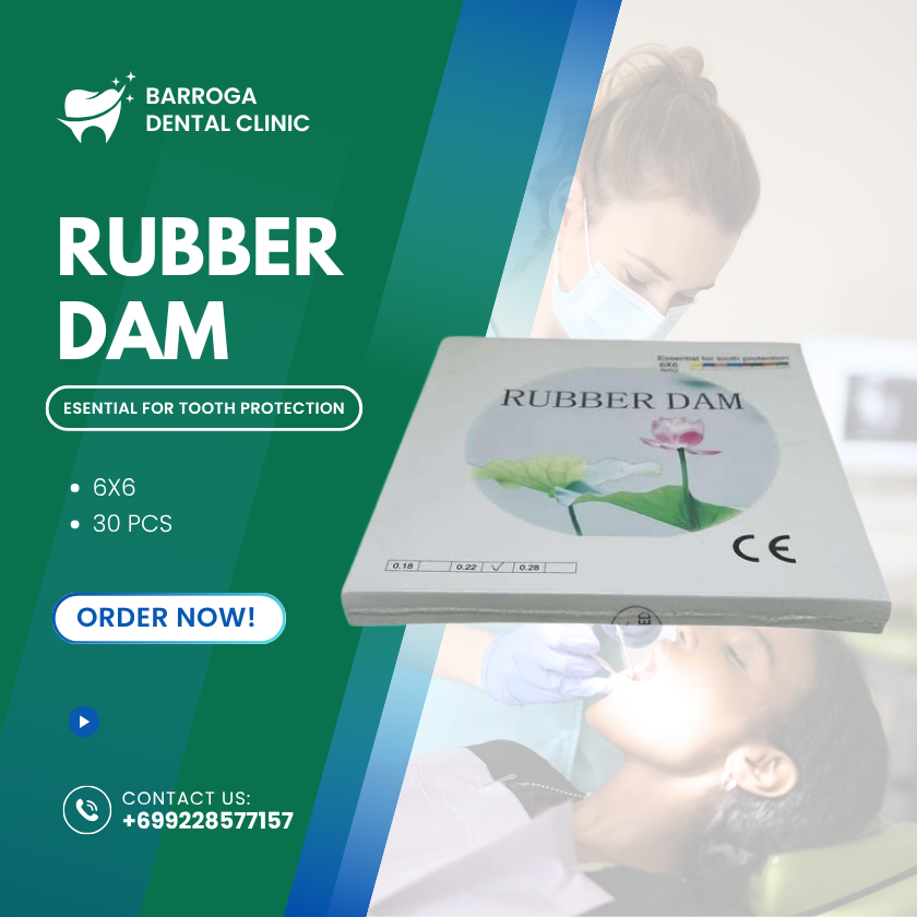 RUBBER DAM 6x6 (Essential For Tooth Protection)
