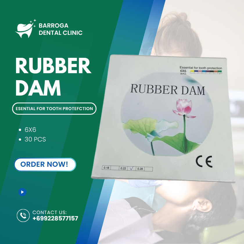 RUBBER DAM 6x6 (Essential For Tooth Protection)