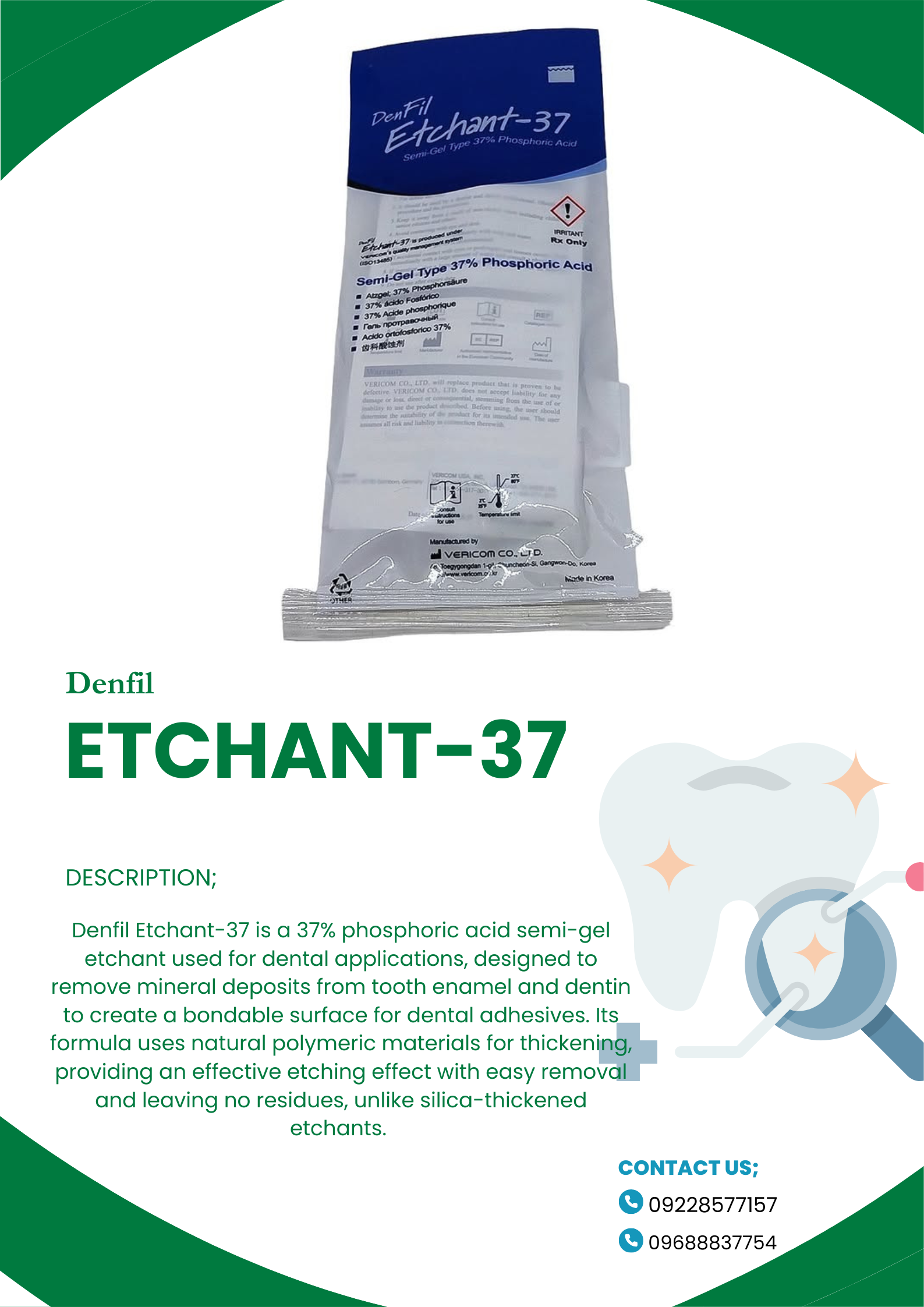 Denfil Etchant-37 Gel