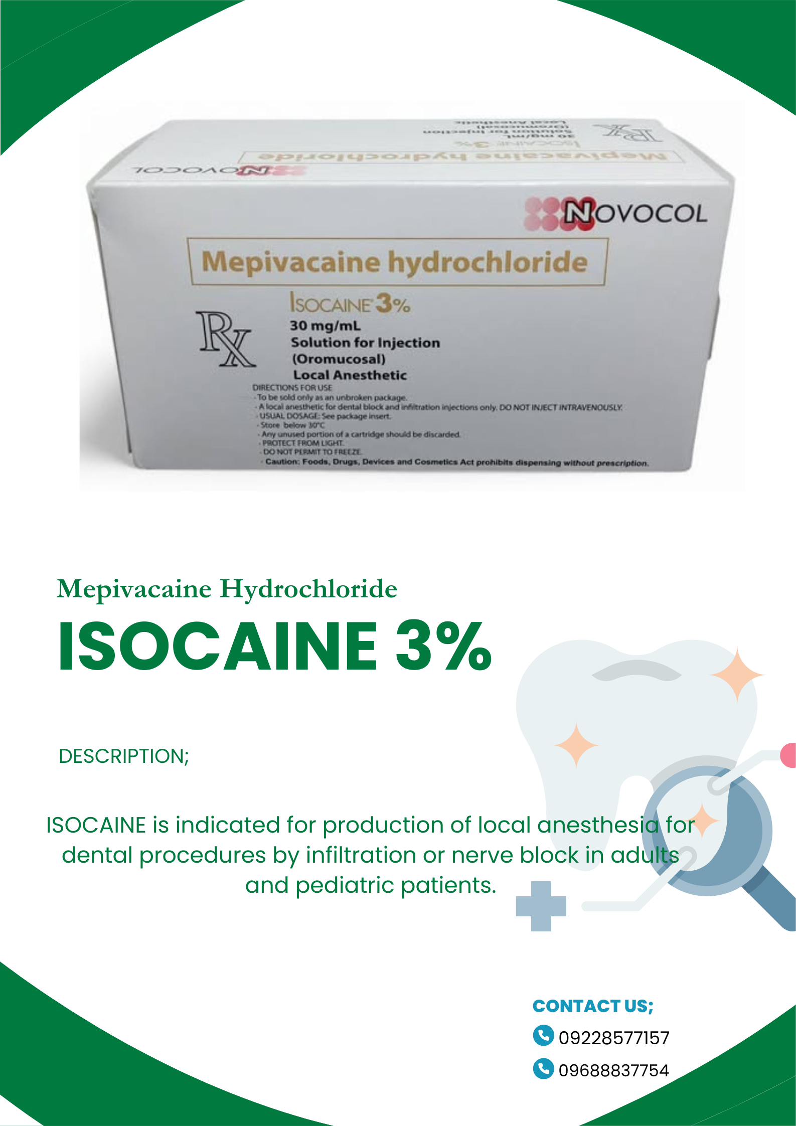 ISOCAINE (Mepivacaine Hydrochloride)