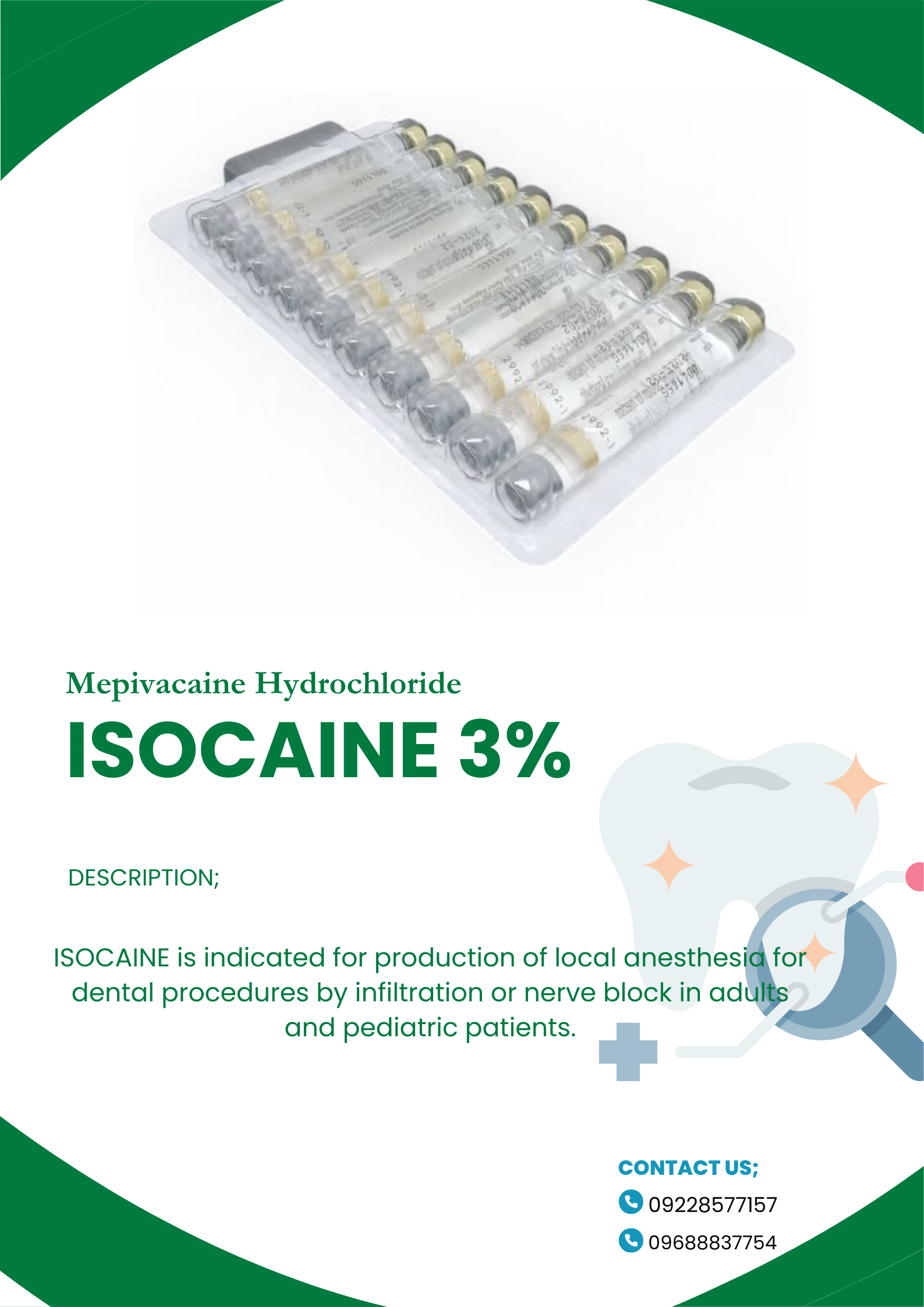 ISOCAINE (Mepivacaine Hydrochloride)